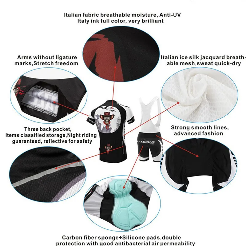 Велосипедные комплекты с черепом кровозащита велосипедная одежда для горных