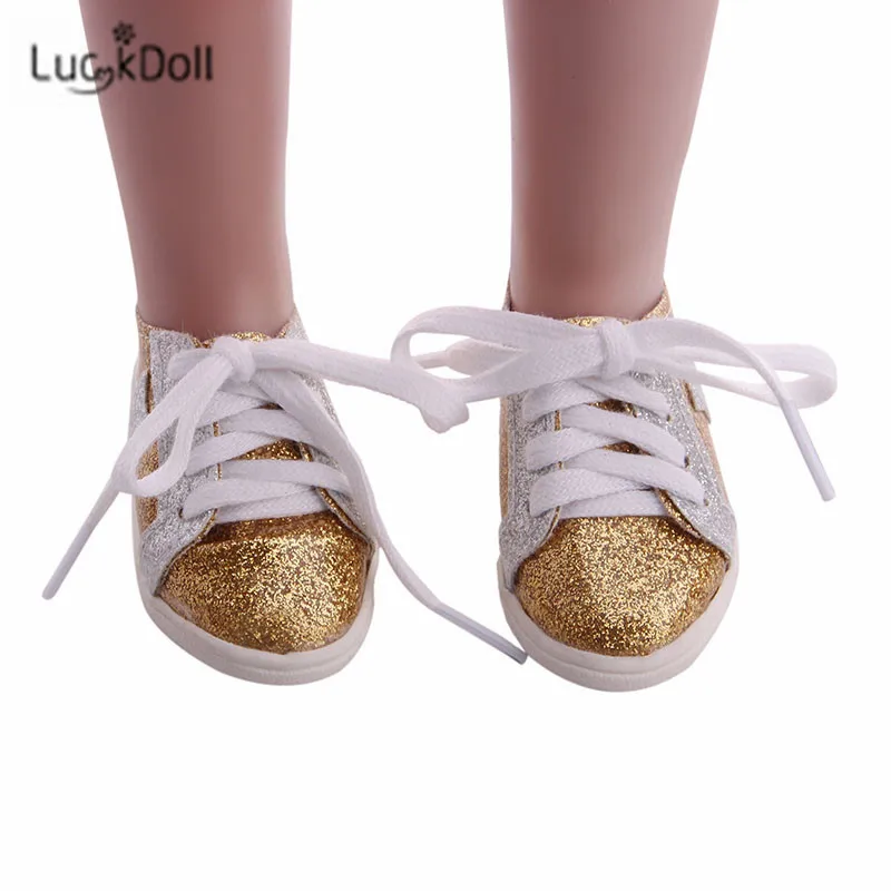 LUCKDOLL вафельная пятиугольная обувная игрушка ShoesFit 18 дюймов американская 43 см детская кукла одежда аксессуары, игрушки для девочек, поколение, день рождения Gif