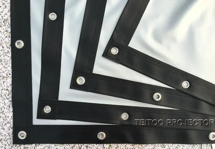 Профессиональный портативный складной ПВХ 3D экран для DLP 200 дюймов 4:3 серебристый