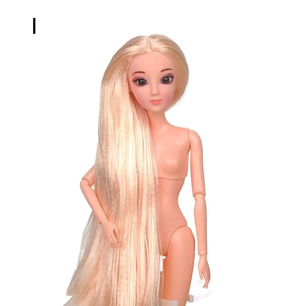 1 шт., 1/6 соотношение, BJD, шаровой шарнир, кукла, 12 подвижных шарниров, сделай сам, 3D голова, акриловые глаза, длинные волосы, игрушка, подарок для девочки(высота 32 см/12,6 дюйма