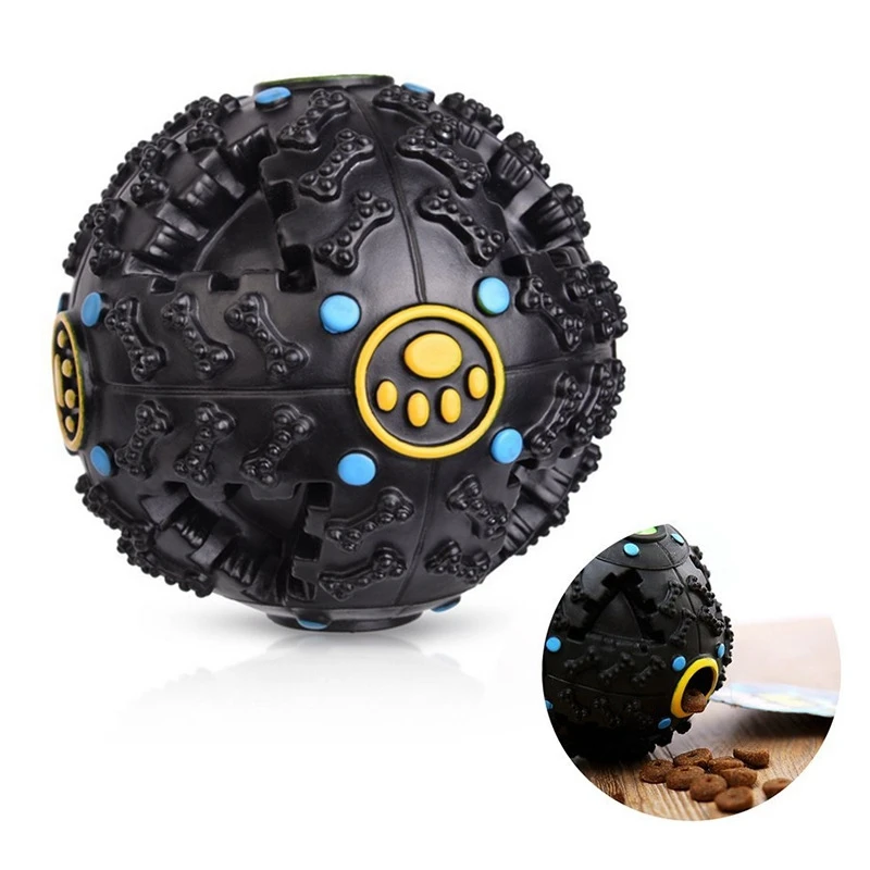 Детская игрушка веселые жевательные игрушки шарики для чистки зубов пищащие