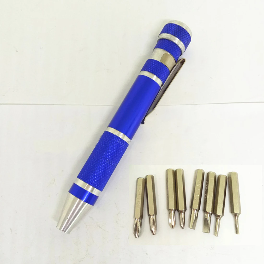 

8 in 1 Aluminum Precision Multi-Tool Screw Driver Portable Screwdriver Set Pen Style Repair Tools Hand Tools 4 Colors