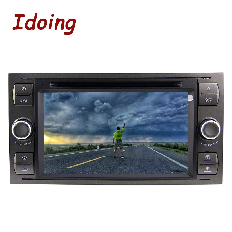 Idoing Android9.0/4G ram/32G rom/8 Core/2Din для Ford Focus2 Mondeo MAX руль автомобиля DVD Мультимедиа Видео плеер быстрая загрузка