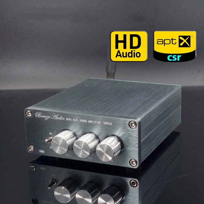 GHXAMP Hifi TPA3116 Bluetooth 5,0 цифровой усилитель стерео 100 Вт+ 100 Вт поддержка APTX-HD 95 дБ декодирование CS8675 чип DC12V-24V 1 шт