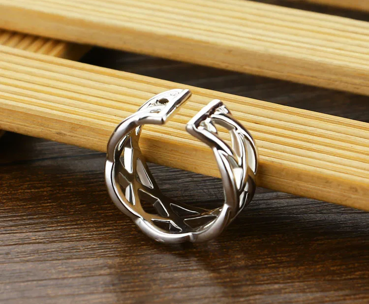 Contracted women sterling silver ring.Fashion can adjust the size of ring.Real solid 925 ring.Charm jewelry | Украшения и