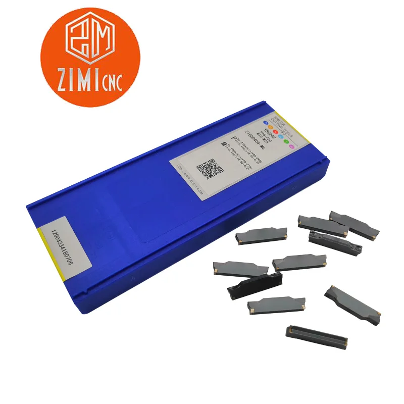 

10 pcs ZTGD0404-MG YBG202 4mm CNC carbide turning blade cutting and grooving blade high quality Groove Cutting insert cnc insert