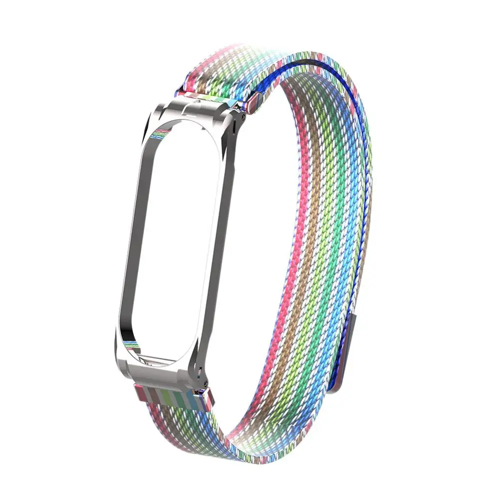 Камуфляжный мягкий ремешок для смарт часов браслета Mi Band 3 4 сменный band