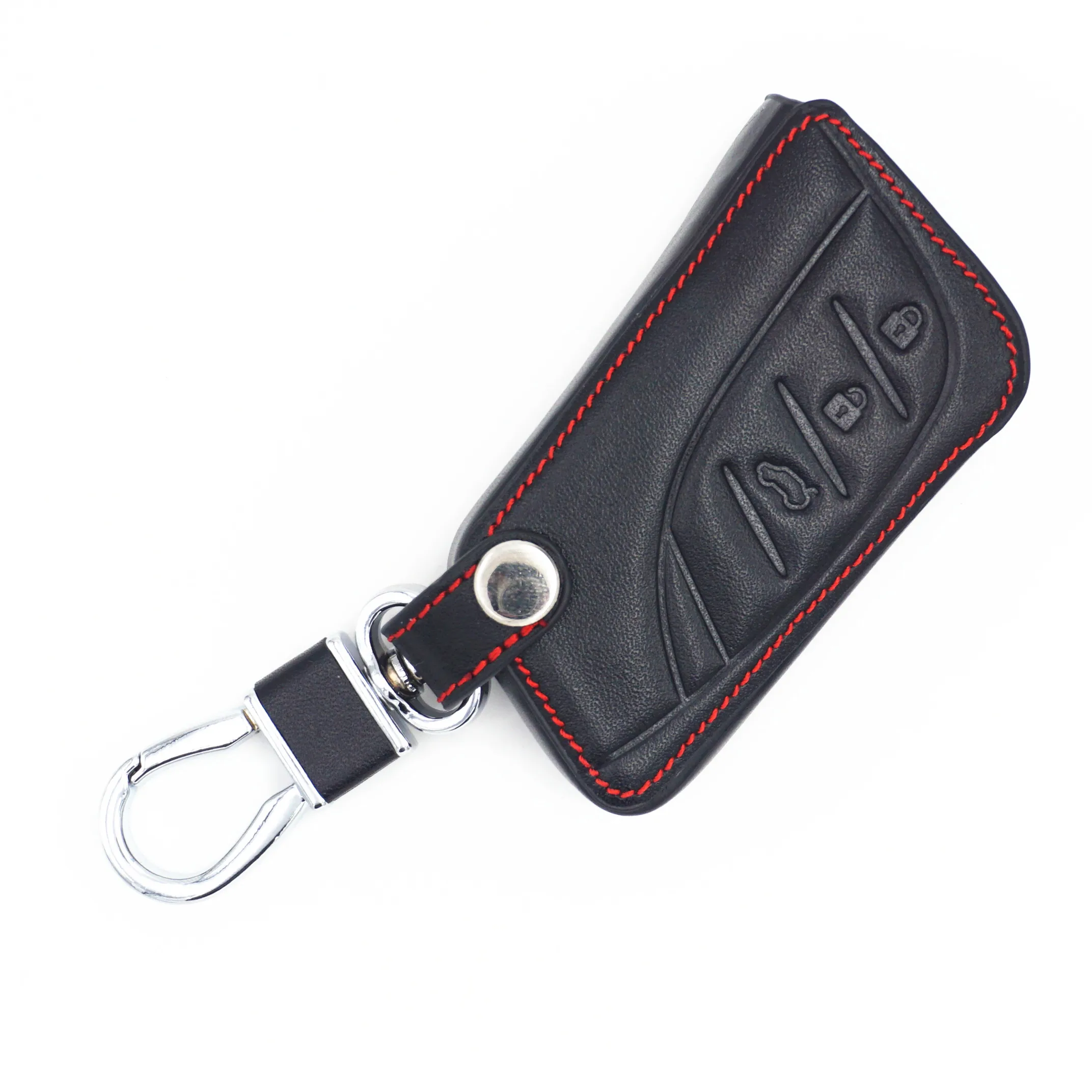 WFMJ Black Leather 3 Buttons Remote Smart Key Chain Cover Case Fob Fit for 2018 Lexus ES300h ES350 ES200 ES260 LS350 LS500h | Автомобили и