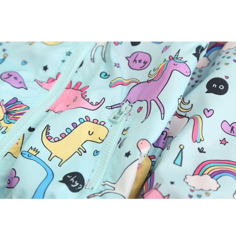 LOVE DD&ampMM Girls Coat New Children's Cartoon Dinosaurs Hooded Casual Zipper Jacket Kids Clothes Sweet Costume | Детская одежда и