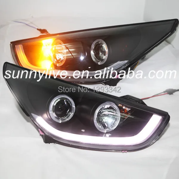 Для HYUNDAI Tucson IX35 светодиодный ная фара ангельские глазки 2009 2013 год Тип SN|angel eyes|eyes