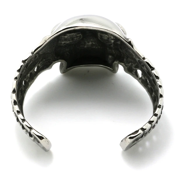 Huge &amp Heavy Mens Boys 316L Stainless Steel Cool Punk Gothic Big Evil Demon Skull Biker Bangle New | Украшения и аксессуары