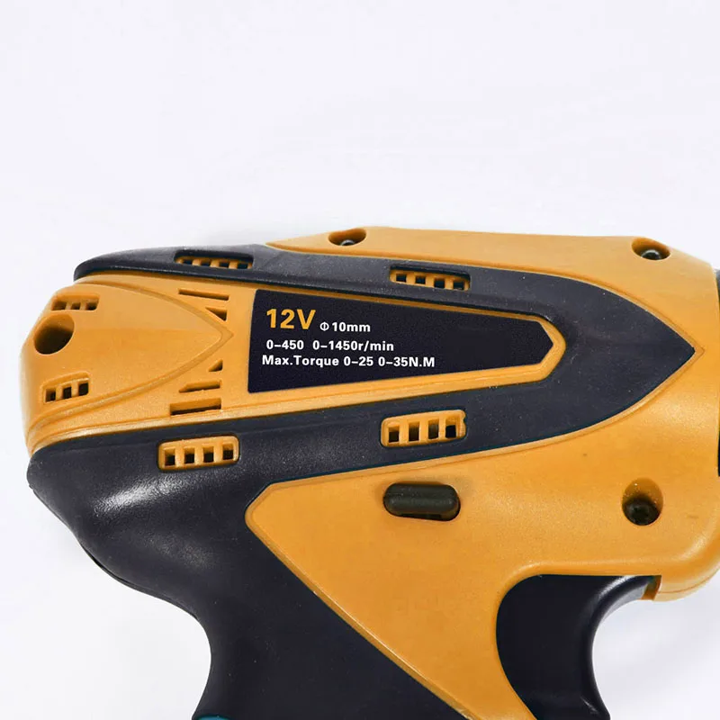 12 В Электрическая дрель Двухскоростная литиевая батарея перезаряжаемая