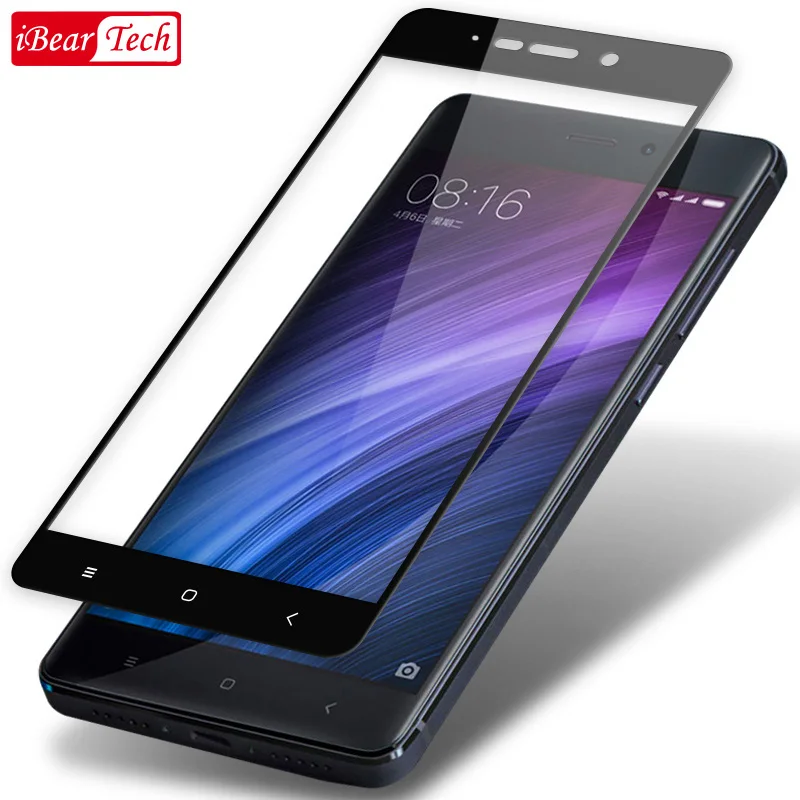 Защита экрана для xiaomi redmi 4 стеклянная пленка полное покрытие 9H 5 0 ультра тонкий mofi