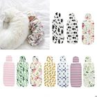 Детское Пеленальное Одеяло + шапочка для новорожденных, кокон, хлопковые пеленки мешок, постельное белье