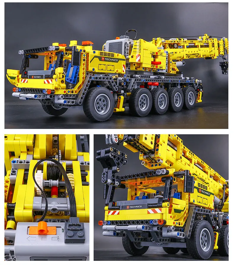 DHL 20004 моторная техника мощный мобильный кран Mk II модель Конструкторы для строительства кирпичи на день рождения Совместимость с 42009 игрушками