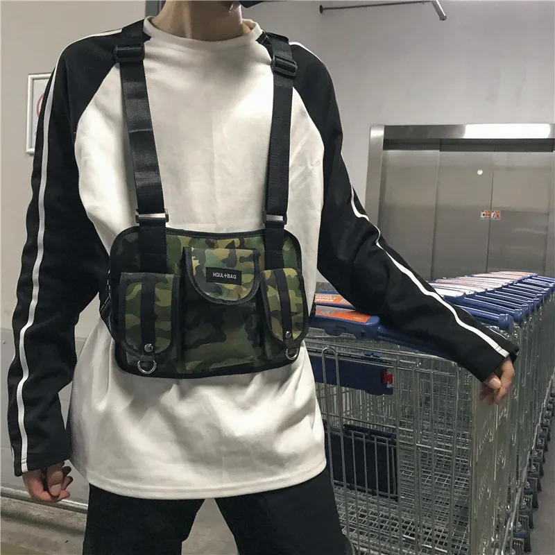 Поясная Сумка для груди в стиле хип-хоп уличная одежда функциональная упаковка