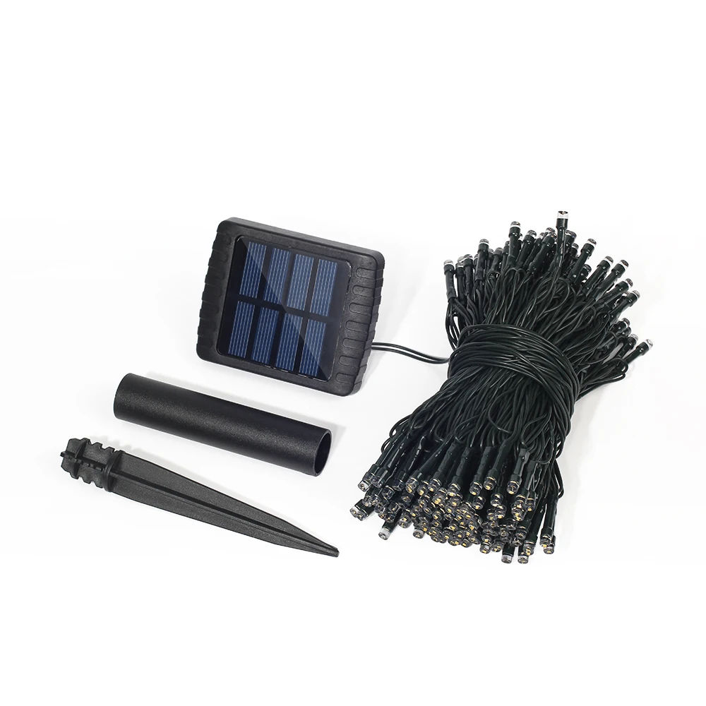 22 м 200LED гирлянда гирлянды солнечные водонепроницаемые разноцветные теплые белые