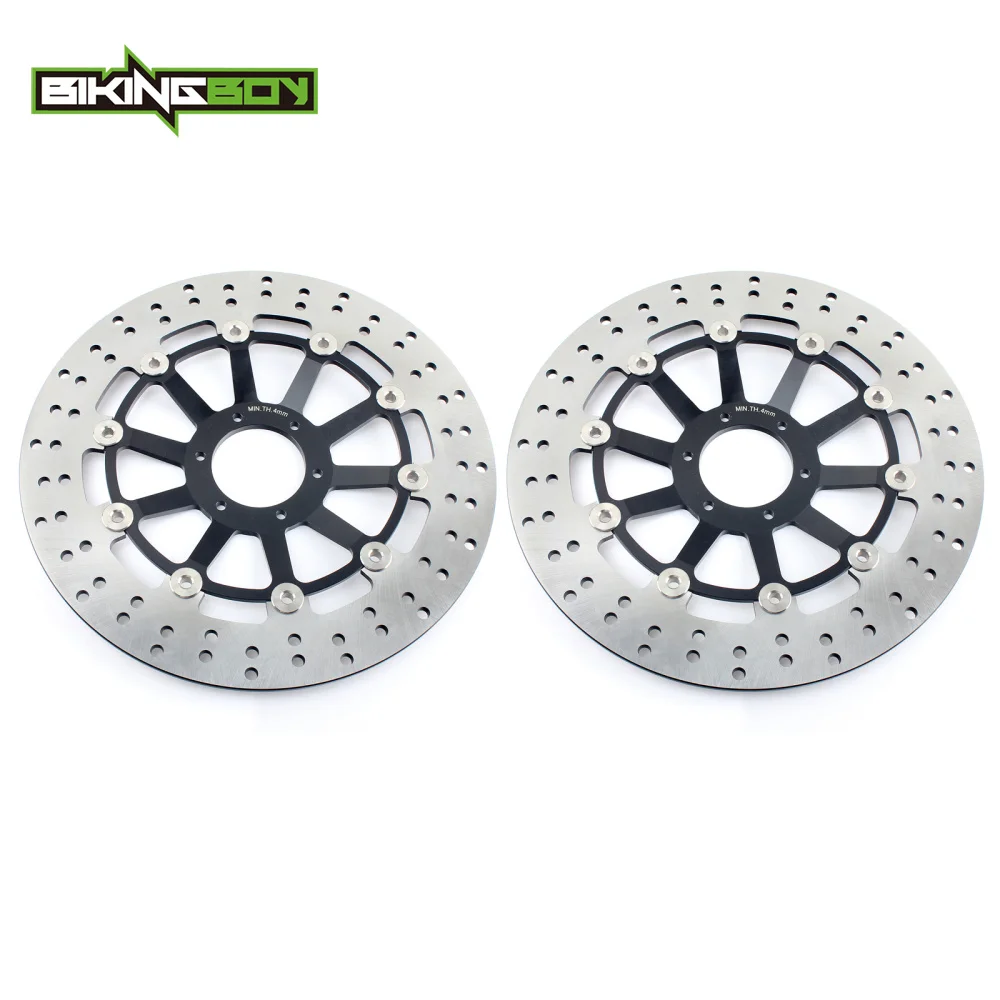 Round Black BIKINGBOY CBR 1100 XX супер черный Дрозд 99-08 CB 1100 SF X-11 X-Eleven 00 01 02 03 04 CB 1300 1284 передние тормозные диски роторы диски - Цвет: Round Black