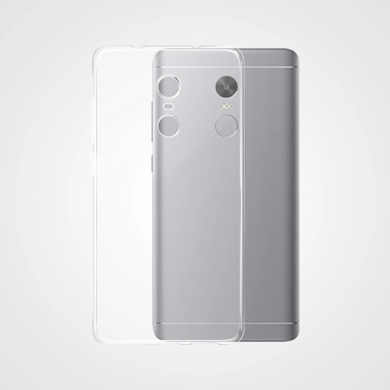Телефонный чехол из прозрачного силикона для Xiaomi Redmi Note 4X силиконовый Прозрачный