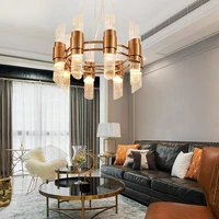 modern american chandelier living room dining room scandinavian minimalist and creative double personality villa model home