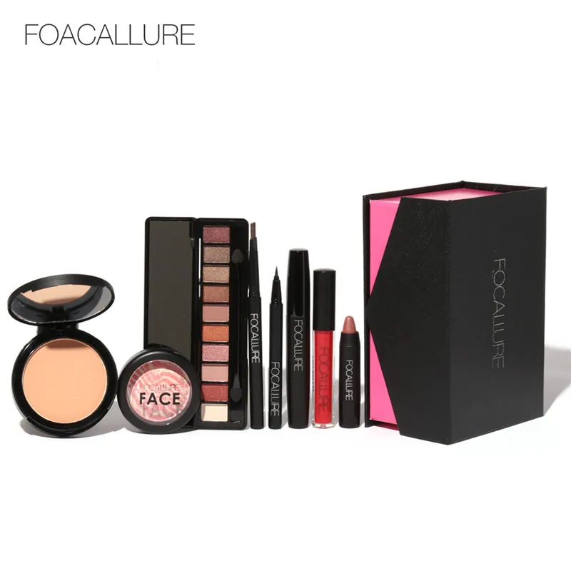 FOCALLURE 8 шт. ежедневно Применение косметика макияж наборы Make Up Косметика подарок