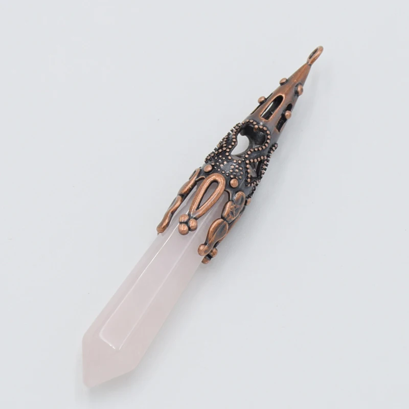 Подвеска в виде каменного маятника с натуральным камнем стиле ретро для Divination Wicca