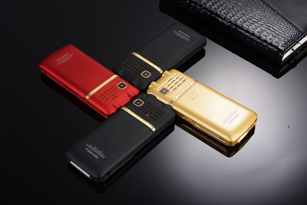 Original TKEXUN 8800 Flip Phone 2.4" Dual Sim Camera MP3 MP4 Dual Torch Real Vibration Magic Voice Luxury Cell Phone