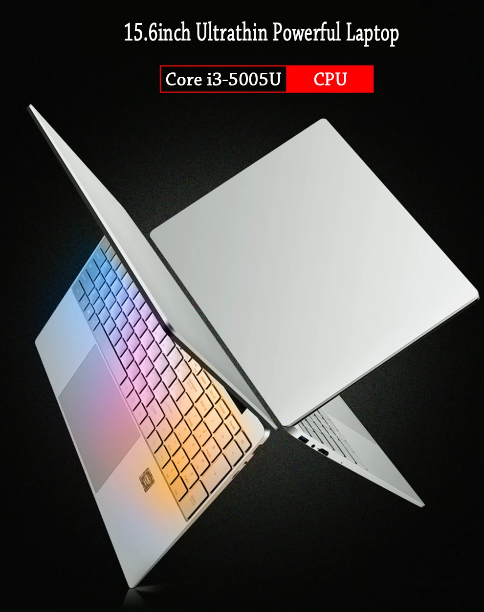 AMOUDO 15,6 дюймов Core i3-5005U 8 ГБ ОЗУ 256 ГБ/512 ГБ/1 ТБ SSD 1920*1080P FHD Win10 двухдиапазонный WIFI ноутбук компьютер