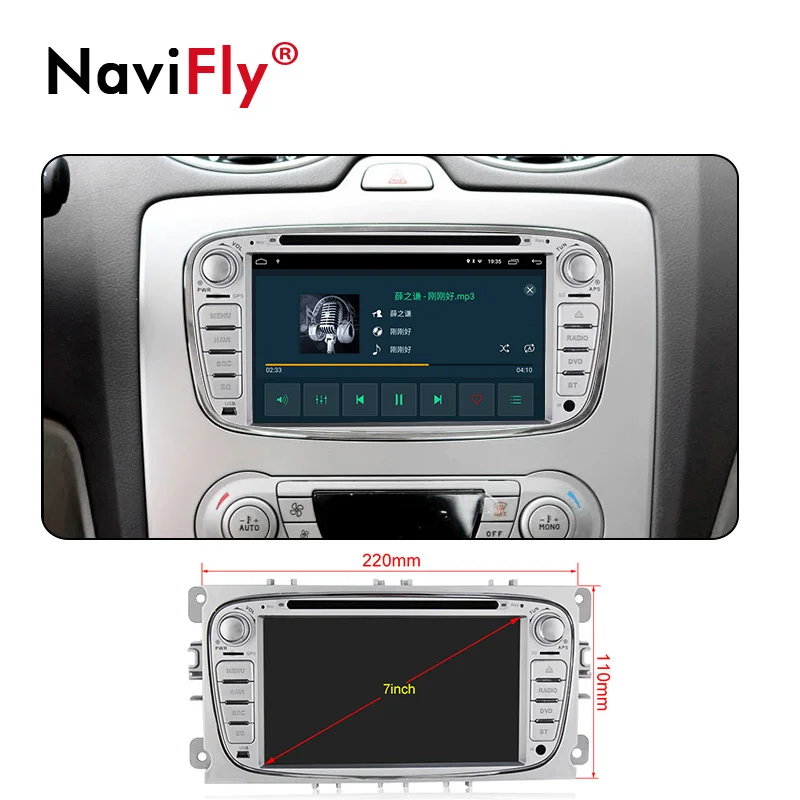 Новинка! HD1024* 600 2din Android 9,1 автомобильный Радио dvd-плеер gps навигация для FORD/Focus/S-MAX/Mondeo/C-MAX/Galaxy/Kuga 2+ 32G wifi
