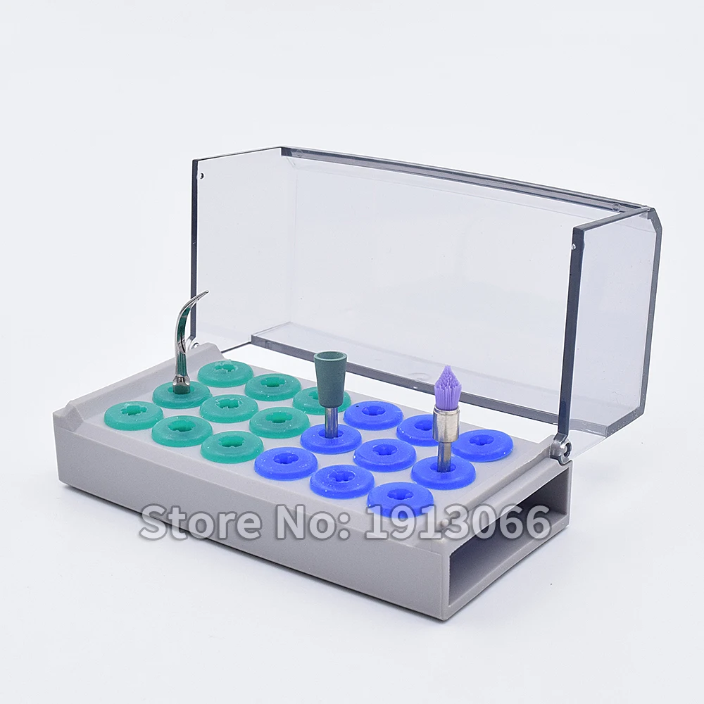 Endo box for RA diamond bur 2 шт. высокое качество 18 отверстий коробка для ремонта посадки