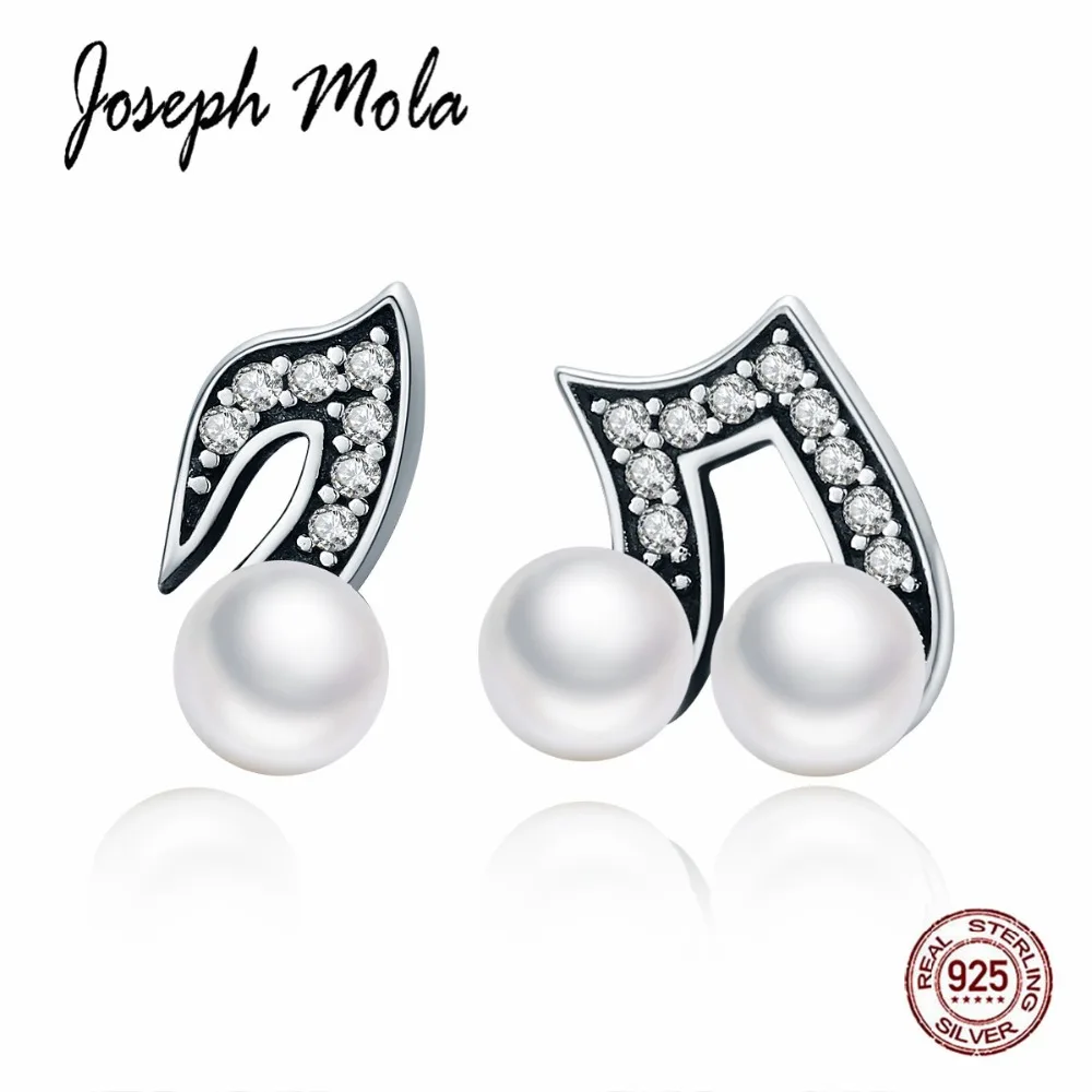 Joseph Mola 925 Стерлинговое Серебро Асимметричный музыкальный символ изысканный