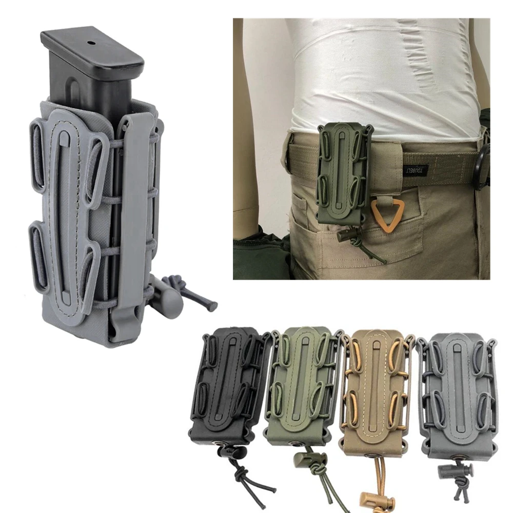 Тактический Подсумок 9 мм Molle Pistol Mag военный мягкий чехол Mag с зажимом для ремня подсумок Fastmag molle Pouch