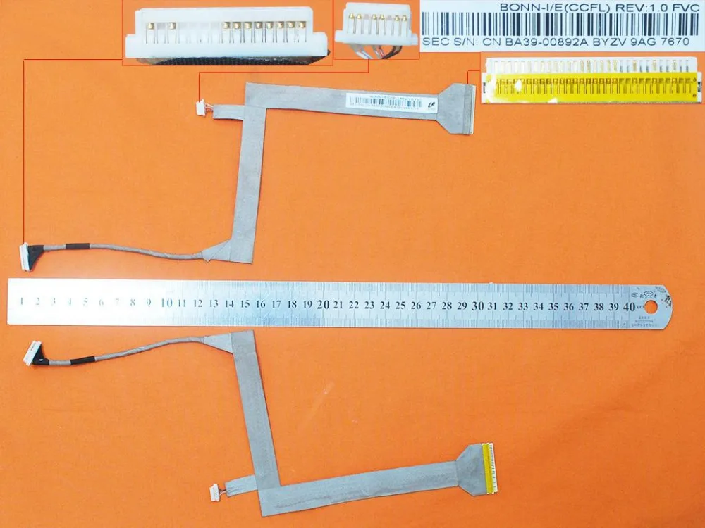 Новый ноутбук ЖК-кабель для SAMSUNG R518 R520 R519 R522 PN: BA39-00892A экран Кабельный разъем |