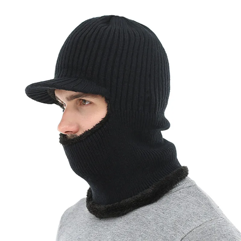 Новая утолщенная вязаная шерстяная шапка унисекс нейтральная зимняя женская