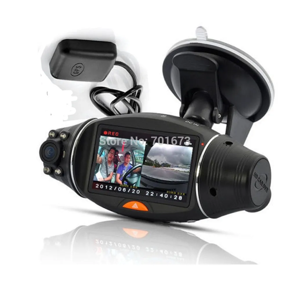 R310 FHD Двойной объектив 2.7 &quotЖК дисплей Дисплей Full HD 1080 P Портативный автомобиля