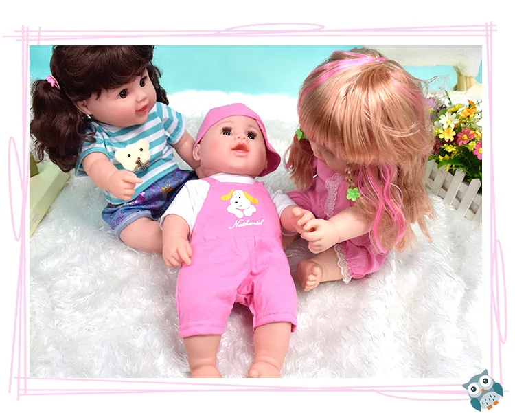18 дюймов reborn Детская кукла виниловая Ванна игрушка девочка мягкий силиконовый