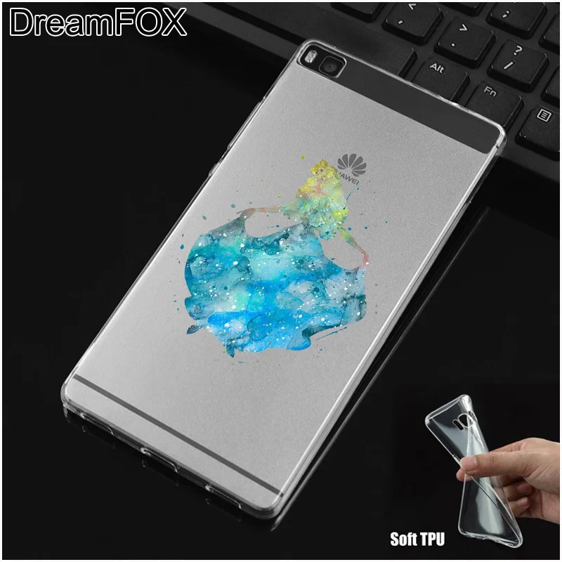 DREAMFOX L066 Mermaid Soft TPU Silicone Case Cover For Huawei P8 P9 P10 Lite Plus 2017 Honor 8 Pro 9 6X |