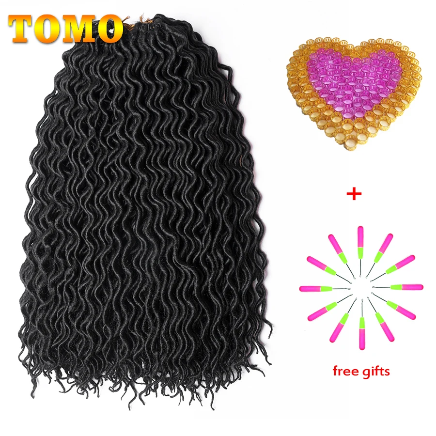 TOMO 24 корни волос кудрявый искусственные локоны в стиле Crochet волосы 18 дюймов - Фото №1