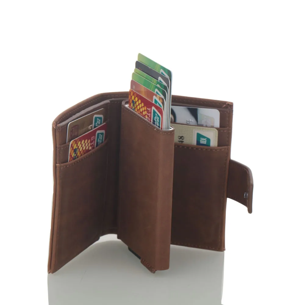 Новинка из искусственной кожи автоматический кошелек для карт держатель