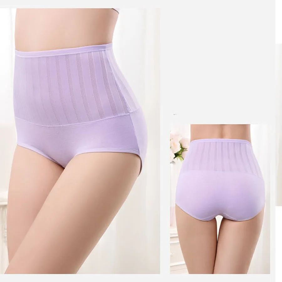 Женские мягкие хлопковые дышащие сетчатые трусы бесшовное белье для высокой