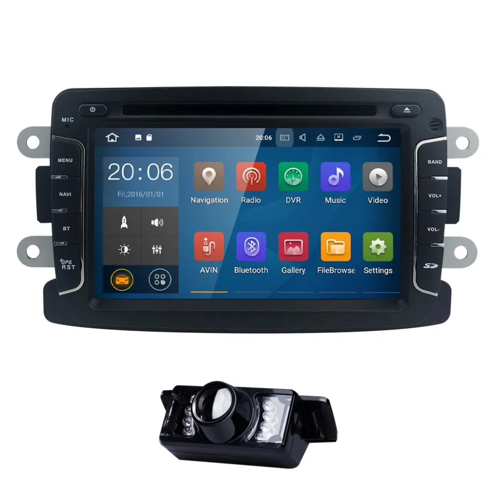 Hizpo Android7.1 четырехъядерный Авторадио dvd плеер для RENAULT Captur Duster LOGAN LADA XRAY SYMBOOL DACIA