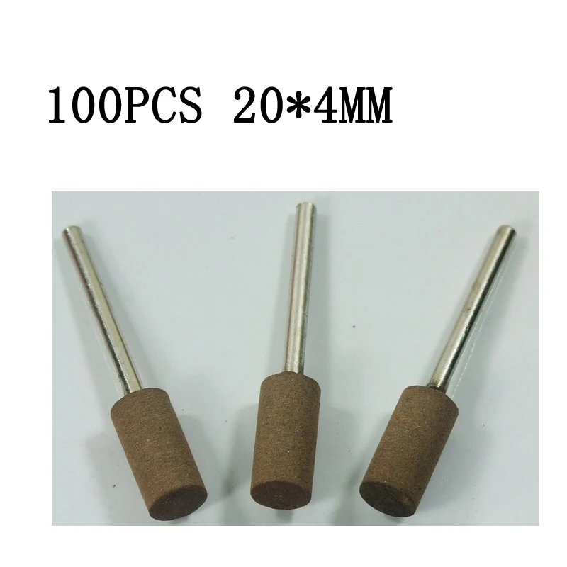 

100pcs 20*4mm Grinding Head Cone Leather Buffing Wheels Polishing Set For Dremel Rotary Tools Accessories