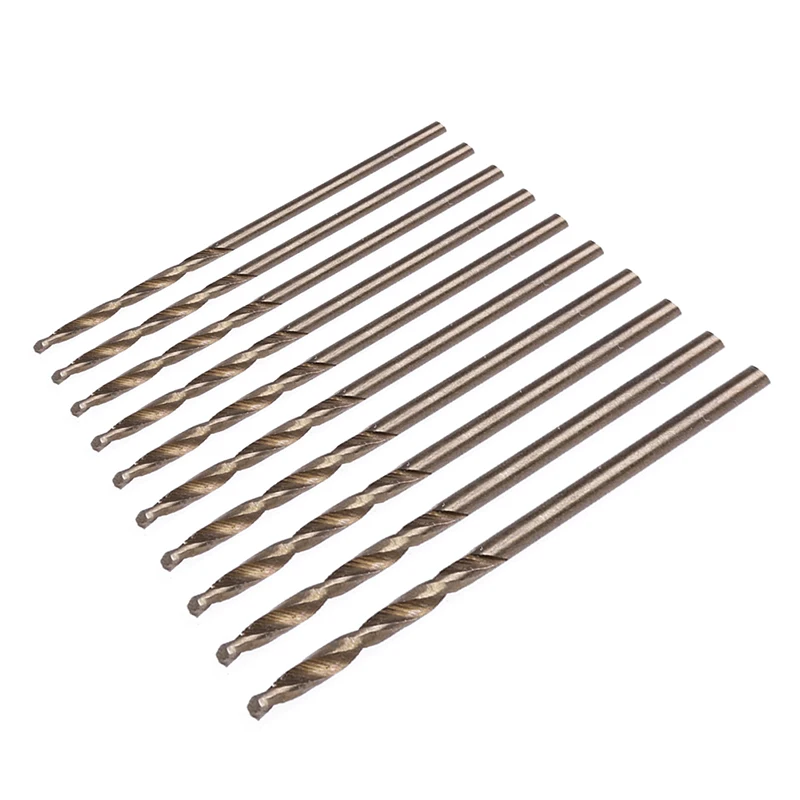 

10Pcs/Set 1.5mm M35 Triangle Shank HSS-Co Cobalt Twist Drill Spiral Bit-