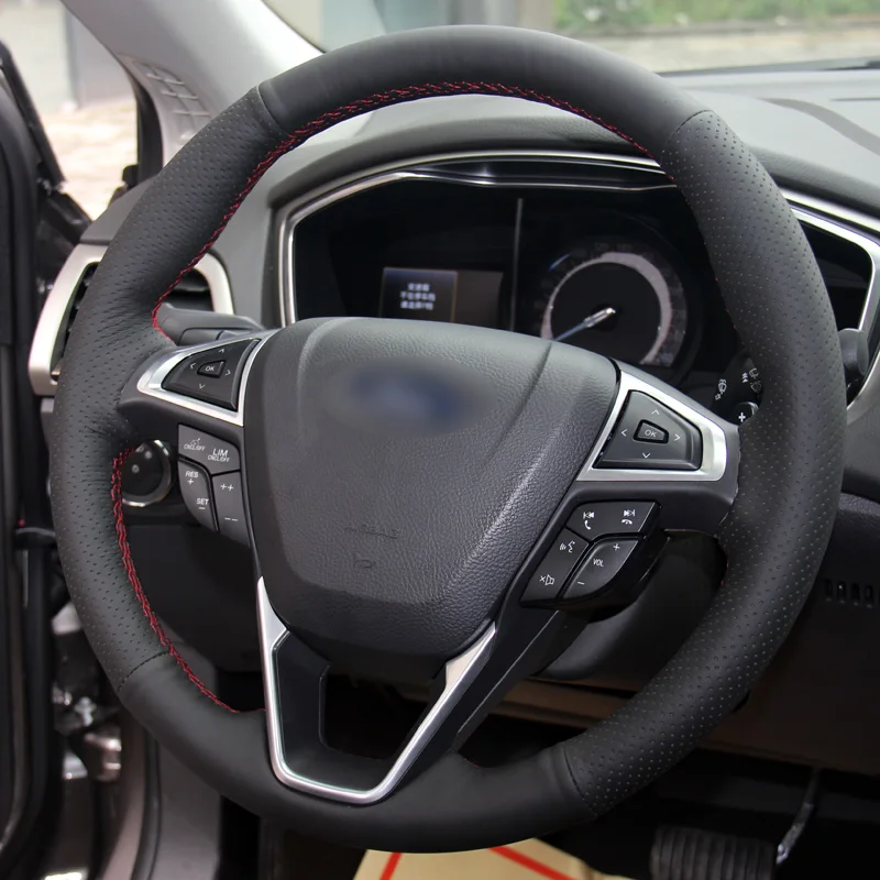 Фото Фотофон BANNIS из черной кожи ручной работы для Ford Fusion Mondeo 2013-2014 №5