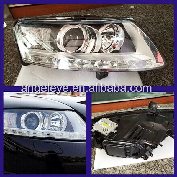 Для Audi A6L светодиодный ная фара 2005 2011 года с комплектом D3S HID|headlight led|headlights forhid headlight