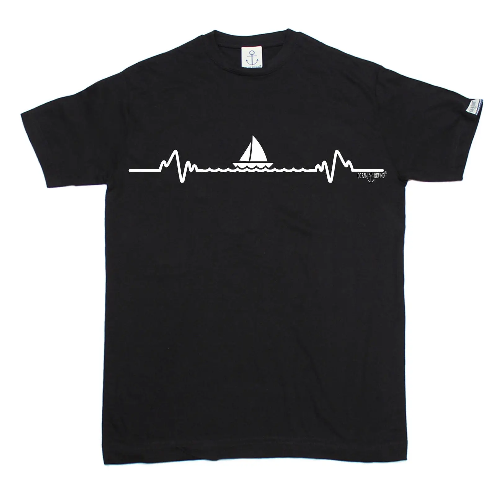 Sailinger Heartbeat Pulse футболка Yacht Love Сэлинджер Забавный подарок отцы день мужская с