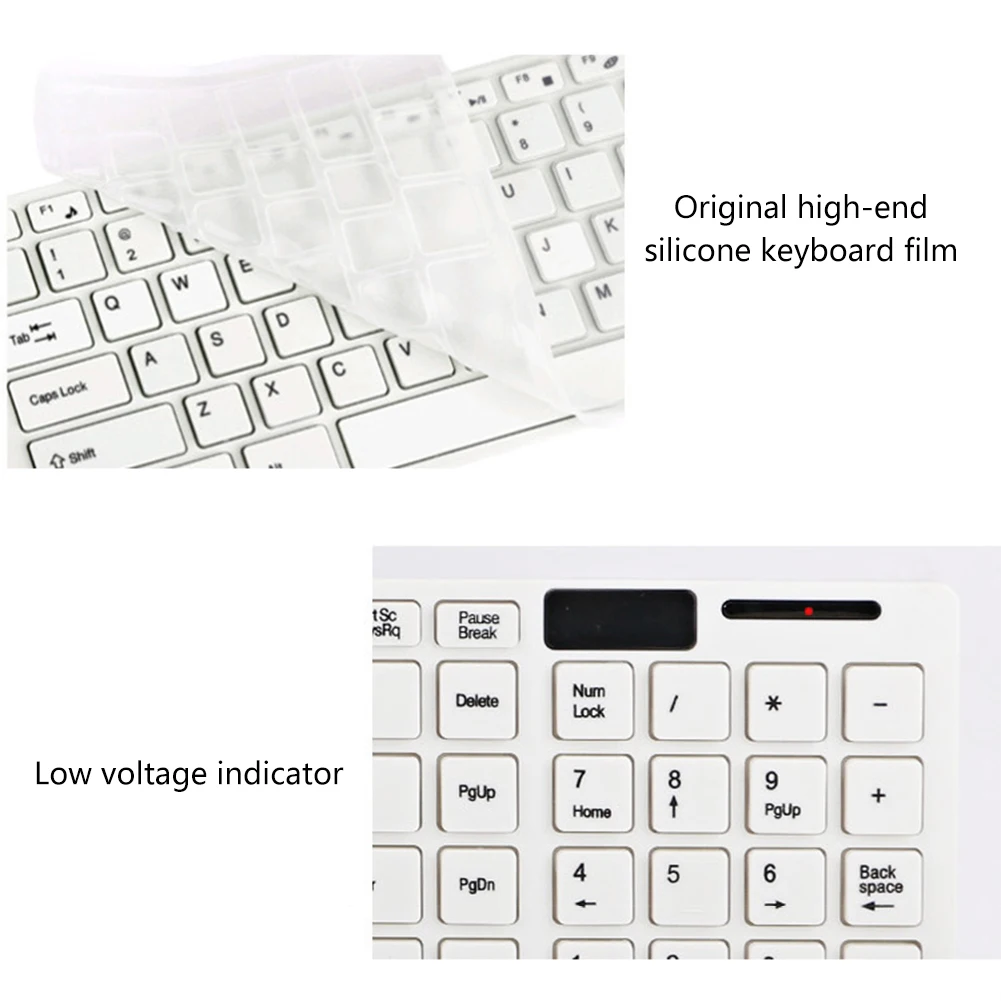 2 4G Беспроводная клавиатура мышь набор оптическая 1600 точек/дюйм фильм Набор для