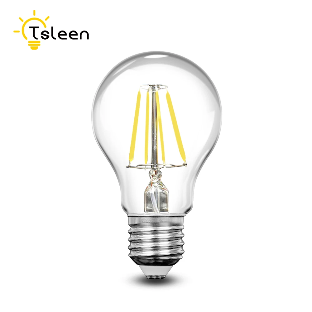6 шт. светодиодные лампы E27 220 В G45 A60 с регулировкой яркости|e27 220v|filament led bulbfilament |