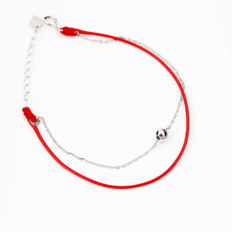 Новинка 925 украшение для женщин в виде Красной веревки модные подарки|silver ornaments|red