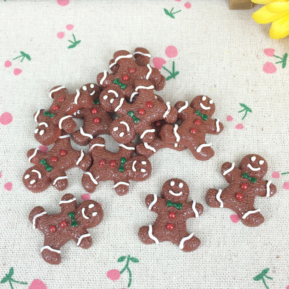 Украшения для скрапбукинга 10 шт. плоская задняя крышка кабошоны пряники